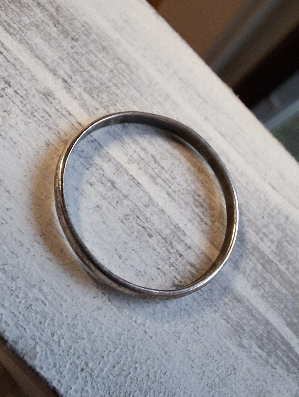 Delicate Sterling Silver Band Style Ring Ladies size 6.75 Minimalist Bohemian